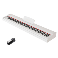 Multifunktionales Tragbares 88-Tasten Digitalpiano mit Eingebauten Lautsprechern und Leichtem Design für Freizeitspiele zu Hause