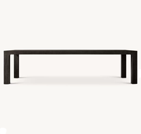 Table à manger rectangulaire contemporaine en chêne RH OEM, mobilier de salle à manger écologique pour ferme et appartement