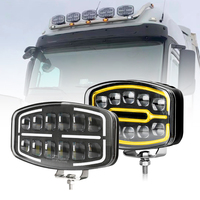 Faro de camión de 50W, luces Led Para Camion, foco de camión, Faro de punto Led, Led blanco, ámbar, Drl apto para Scania Volvo DAF MAN
