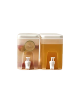Petits distributeurs d'eau pour réfrigérateur, distributeur de boissons glacées en plastique pour gallon, contenants à jus avec couvercles