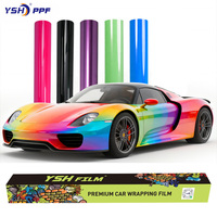 Film de protection de peinture automobile auto-cicatrisant en TPU couleur argent métallisé mat, 7,5 mil, prêt à être expédié