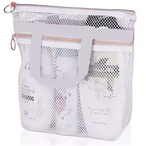 Portable Shower Handbag, Transparent Mesh Makeup <b>Bag</b>, Storage <b>Bag</b>, Travel Wash <b>Bag</b>, Mesh <b>Beach</b> <b>Bag</b> - Product Image 1