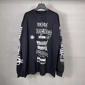 <span class=keywords><strong>Paris</strong></span> B House Version Authentique SS24 Coton Classique Logo en Ruban Édition Limitée Effet Vieilli Coupe Ample Unisexe Manches Longues - Product Image 3