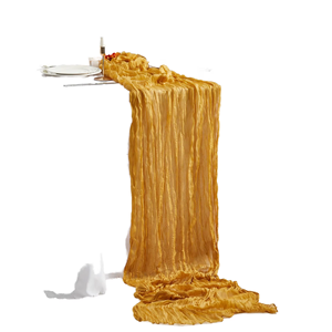 Chemin <span class=keywords><strong>de</strong></span> table en étamine <span class=keywords><strong>de</strong></span> 10 pieds, nappe Boho en <span class=keywords><strong>gaze</strong></span> rustique <span class=keywords><strong>de</strong></span> 120 pouces pour décoration <span class=keywords><strong>de</strong></span> mariage et <span class=keywords><strong>de</strong></span> mariée - Product Image 1