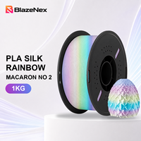 Filament PLA Pro multicolore à transitions arc-en-ciel, haute résistance, compatible FDM, 1KG, 1.75mm, pour la création de modèles décoratifs