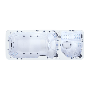 LOVIA Leisure Acrylique Massage Swim Spa Spa <span class=keywords><strong>de</strong></span> luxe à double zone sans fin à <span class=keywords><strong>vendre</strong></span> - Product Image 6