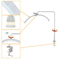 Lampe à LED UV portable pour nail art CS-TD03 CS-TD04 en forme de demi-lune pour usage domestique avec commande par bouton tactile