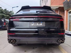 Fibre de carbone avant lèvre séparateur arrière diffuseur becquet échappement lifting Bodykit pour <span class=keywords><strong>Audi</strong></span> <span class=keywords><strong>Q8</strong></span> <span class=keywords><strong>Abt</strong></span> Style - Product Image 5