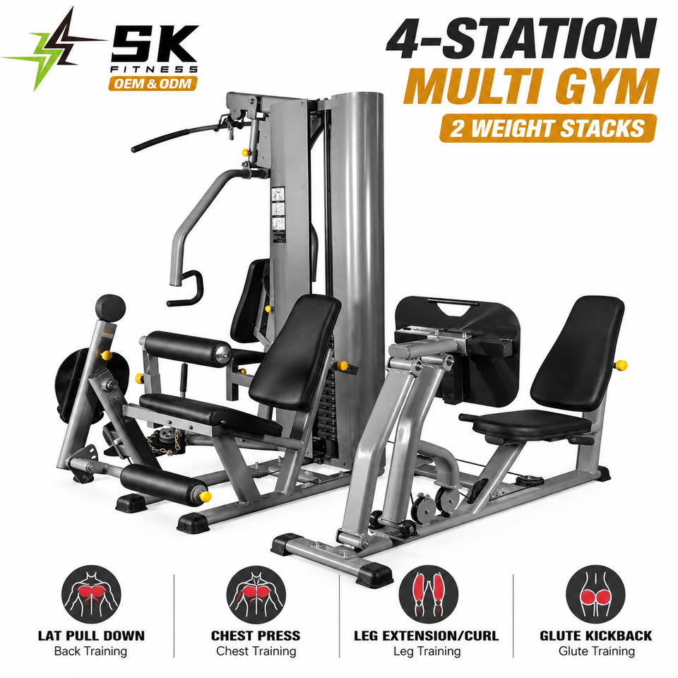 Key Apprenticeship Program SK-HST-50 Four Station Multi Gym Machine for Commercial Fitness Centers ...