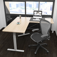 Tables de direction à 3 pieds en forme de L réglables en hauteur pour le bureau Cadre de bureau réglable en hauteur électrique
