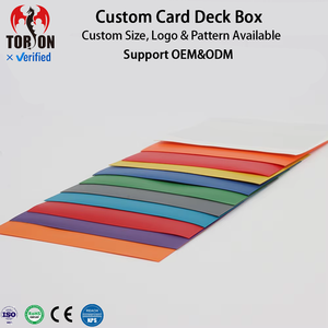 Torson – Lot de 10 protège-cartes portables mats multicolores pour Yugioh TCG et jeux de société, avec coins carrés - Product Image 1
