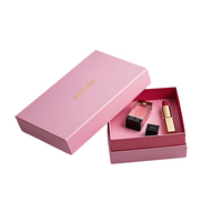 Boîte à huile de vernis à ongles rose vif en deux pièces avec logo imprimé personnalisé Emballage cadeau élégant gaufrage mat avec couvercle en carton rigide