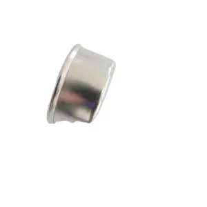 Custom stainless steel threaded round pipe end cap