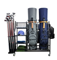 Soporte de exhibición para palos de golf transfronterizo, estante de almacenamiento para pelotas y bolsas de equipo