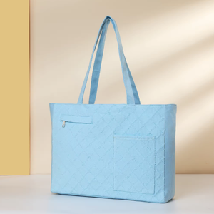 Bolsa de compras reutilizable personalizada, portátil, de gran capacidad, de lona de algodón resistente para mujer - Product Image 5