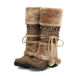 <span class=keywords><strong>Botas</strong></span> <span class=keywords><strong>de</strong></span> nieve <span class=keywords><strong>de</strong></span> otoño-invierno, cálidas, con forro <span class=keywords><strong>de</strong></span> piel, estilo Chelsea, sin cordones, para niños grandes y estudiantes, con aumento <span class=keywords><strong>de</strong></span> altura, modelo National Knight - Product Image 2