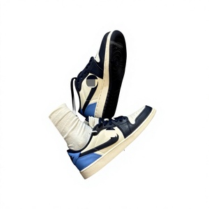 Chaussures de basketball unisexes basses authentiques <span class=keywords><strong>AJ1</strong></span> de Putian, semelle extérieure en caoutchouc, couleurs Air Force Blue, Smoke Gray, Black-and-White Panda pour 1 - Product Image 1