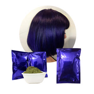 Polvo de índigo verde natural de calidad triple cribado, el más vendido, OEM, colores de cabello herbales semipermanentes, azul profundo para hombres y mujeres - Product Image 1