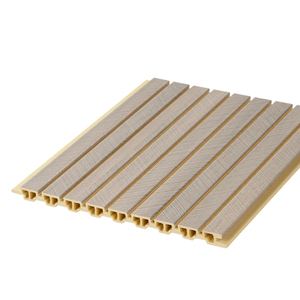 Akoestische Panelen Wpc Board Bevestigd Op Vilt Vel Wpc Akoestisch Wandpaneel Voor Geluiddicht Indoor Decoratie Gebruik - Product Image 3