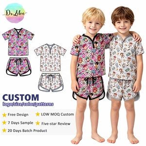 Vêtements pour garçons, ensembles <span class=keywords><strong>de</strong></span> 2 pièces pour l'été, vêtements pour bébés personnalisés, tissus en coton doux, tenues pour nouveau-nés - Product Image 3