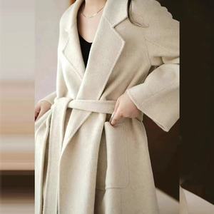 Autunno e inverno nuovo <span class=keywords><strong>cappotto</strong></span> da donna di colore solido di moda <span class=keywords><strong>senza</strong></span> colletto - Product Image 5