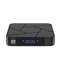 TV Box S8 Pro Amlogic S905W2 Quad Core 4K HDR10 WiFi Dual-Band 2GB/4GB RAM 16GB/32GB ROM Android 12 Gratis Sampel untuk Top Box