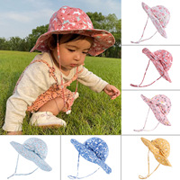 Topi Bucket Katun Murni Pelindung Sinar UV Musim Panas untuk Anak Perempuan, Pinggiran Lebar, Gaya Eropa-Amerika, untuk Aktivitas Luar Ruangan, Pantai, dan Perjalanan