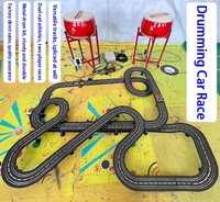 Jeu de course de tambours doubles interactif et compétitif pour deux joueurs, équipement de terrain de jeu intérieur