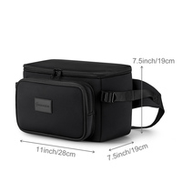 Sac banane souple noir personnalisé avec logo, grande capacité, en néoprène, réglable, pour femme, à porter sur la poitrine, la taille ou le dos