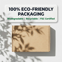 Boîte d'emballage postale personnalisée en carton kraft brun de haute qualité, recyclable, pour chaussettes, idéale pour les petites entreprises, résistante à l'écrasement et à la déchirure