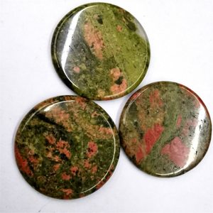 Disco Rotondo in <span class=keywords><strong>Quarzo</strong></span> Rosa Naturale e <span class=keywords><strong>Occhio</strong></span> <span class=keywords><strong>di</strong></span> <span class=keywords><strong>Tigre</strong></span>, Cabochon Piatto Doppio, Accessori per Gioielli Fai-da-Te e Decorazioni per la Casa - Product Image 4
