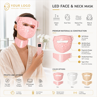 Masque LED à lumière rouge SUNGLOR SGMSK4D 630nm 460nm 520nm 850nm pour le visage et le cou, conception OEM, vente en gros, usine