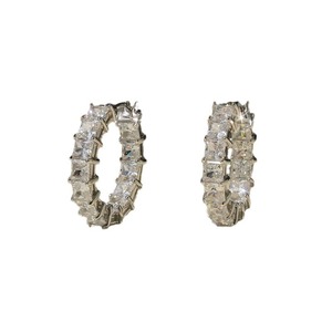 Orecchini a Cerchio Quadrati in Cristallo per Donne, Eleganti e Minimalisti, Accessori di Moda per Uso Quotidiano - Product Image 5