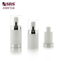 AT002 Flacon sans air rechargeable de 15 ml, 30 ml, 50 ml pour cosmétiques, lotion, tonique