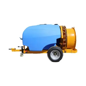 trailer type vineyard use farm garden fruit tree orchard boom tank air blast sprayer with high press diaphragm pump