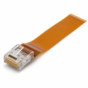 Câble FPC RJ45 plat flexible à ruban, extension Ethernet 8P8C, pas de 1,0 mm, longueur personnalisée, fabricant de câbles réseau FPC - Product Image 3
