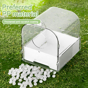 Nuovo Arrivo All'Ingrosso: Vasca per Uccelli in Plastica Trasparente di Alta Qualità, Antigoccia, Appendibile, Adatta per Piccoli Uccelli Domestici - Product Image 4