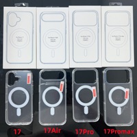 Coque de Téléphone Magnétique Transparente pour iPhone 17, Étui pour iPhone 17 Pro Max