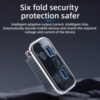 Prise de charge USB personnalisée à charge rapide, étanche, pour bateau, camping-car, bus, 12V 24V, 18W double USB-A, 20W double USB-C avec interrupteur