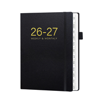 2026-2027 Wochen- und Monatsplaner Premium Geschenk-Notizbuch Elastisches Band Indexband Lesezeichen Stiftschlaufe OEM ODM Großhandel