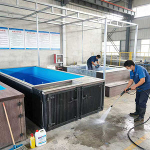 Piscine hors sol avec banc en bois de teck et système de pompe et de chauffage intégré ultra-silencieux - Product Image 6