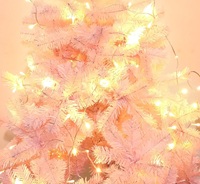 Großhandel Rosa PVC Vorbeleuchteter LED Künstlicher Weihnachtsbaum Beleuchteter Weihnachtsbaum für Innenraum-Feiertagsdekoration