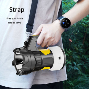 Có thể sạc lại Spotlight Đèn pin không thấm nước tại chỗ ánh sáng tìm kiếm ánh sáng, cầm tay tìm kiếm ánh sáng với RGB chuỗi ánh sáng, laser màu đỏ - Product Image 6