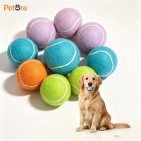 Balle de tennis pour chien personnalisée, fabriquée directement par Petora, en caoutchouc écologique hautement élastique, jouet à mâcher interactif pour chiens et chats