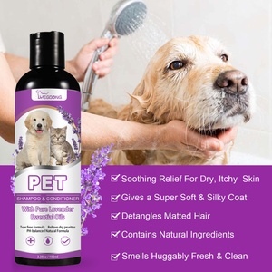 Shampoo pour animaux de compagnie Yegbong à l'huile essentielle de lavande pure à 100 %, formule sans larmes, <span class=keywords><strong>anti</strong></span>-démangeaisons, lissant, naturel, en stock - Product Image 3