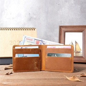 Bifold Cowhide Leather Slim Wallet Multi Card Holder Large Capacity Coins Purse Wallet for Men - Product Image 4
