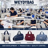 Sac fourre-tout de yoga en toile rayée personnalisé OEM avec fermeture éclair, sangles réglables pour tapis, poche avant et étiquette logo tissée pour le yoga et le Pilates