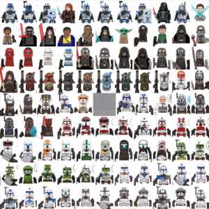 Ensemble complet de figurines miniatures éducatives en plastique à construire, ornements en briques imprimées, pièces variées pour les adolescents amateurs et collectionneurs - Product Image 1