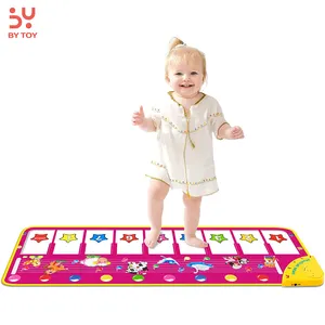 25音乐声音儿童地板钢琴键盘垫动物毯触摸舞蹈地板玩伴教育婴儿音乐垫地毯玩具