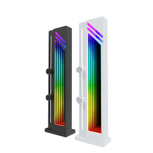 ขายึดการ์ดจอ Huierde Moon Mirror แบบสองชั้น พร้อมเอฟเฟกต์ไฟ ArGB Aura Sync สำหรับประกอบคอมพิวเตอร์ - Product Image 5